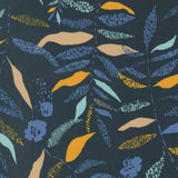 Boho Haven Textured Frond Deep Sea 45643 18 by Fancy That Design- Moda- 1/2 Yard