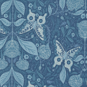 Woodland Wonder Butterfly Floral Dusk 48391 14 by Gingiber- Moda- 1/2 Yard