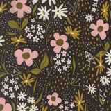 Night Owl Feedsack Floral Midnight 48422 24 by Gingiber- Moda- 1/2 Yard