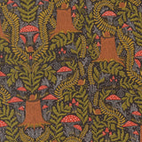 Night Owl Mushroom Midnight 48423 24 by Gingiber- Moda- 1/2 Yard