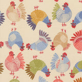 The Henhouse Tossed Chickens Cloud 48433 11 by  Gingiber- Moda- 1/2 Yard