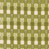 The Henhouse Flower Plaid Grass 48436 15 by  Gingiber- Moda- 1/2 Yard