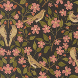 Ladybug Whimsy Blossom Birds Metallic Midnight 48441 18M by Gingiber- Moda- 1/2 Yard