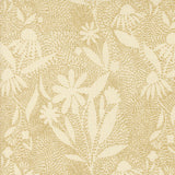 Ladybug Whimsy Outline Metallic Eggshell 48445 11M by Gingiber- Moda- 1/2 Yard