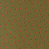 Ladybug Whimsy Little Ladybugs Metallic Grass 48446 17M by Gingiber- Moda- 1/2 Yard