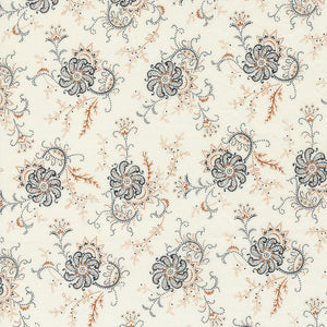 Rustic Gatherings Swirling Flowers Cloud 49200 11  from Primitive Gatherings- Moda-1/2 YARD