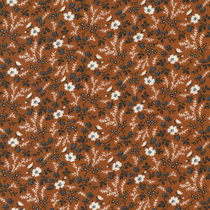 Rustic Gatherings Petite Floral Spice 49201 12  from Primitive Gatherings- Moda-1/2 YARD