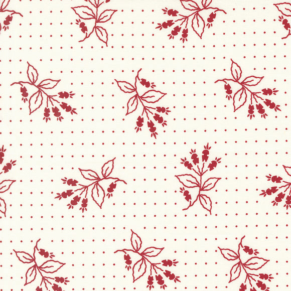 American Gatherings II Liberty Dove Heart Red 49240 21 from Primitive Gatherings- Moda- 1/2 yard