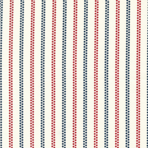 American Gatherings II Dot Stripe Dove 49244 11 from Primitive Gatherings- Moda- 1/2 yard