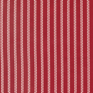 American Gatherings II Dot Stripe Heart Red 49244 12 from Primitive Gatherings- Moda- 1/2 yard