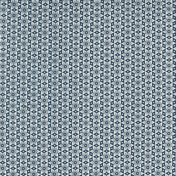 American Gatherings II Kalidescope Dove Navy 49245 21 from Primitive Gatherings- Moda- 1/2 yard