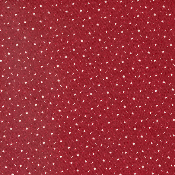 American Gatherings II Space Stars Heart Red 49247 12 from Primitive Gatherings- Moda- 1/2 yard