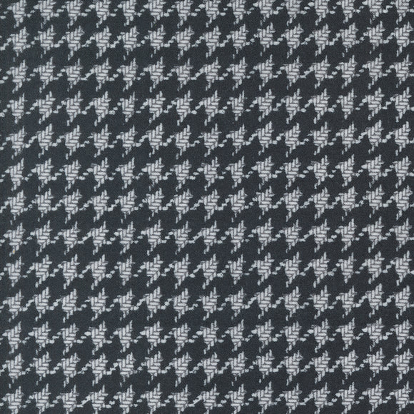 Farmhouse Flannels III Houndstooth Black Top Road 49270 16F by Primitive Gatherings-Moda- 1/2 Yard