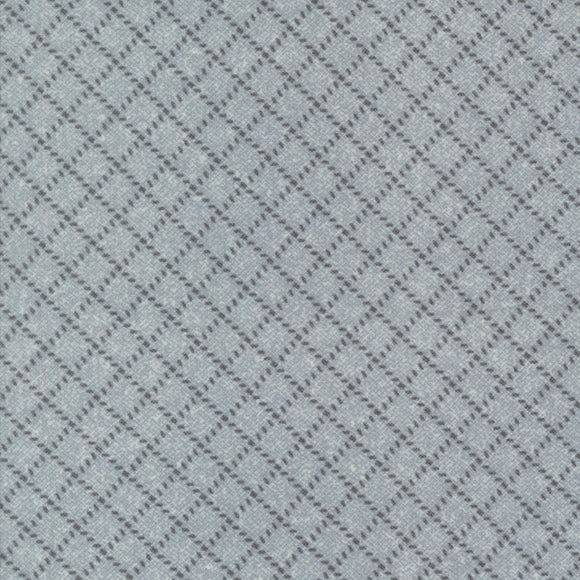 Farmhouse Flannels III Diamond Grid Pewter 49271 14F by Primitive Gatherings-Moda- 1/2 Yard