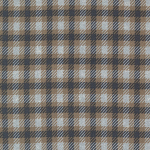 Farmhouse Flannels III Square Plaid Pewter 49273 14F by Primitive Gatherings-Moda- 1/2 Yard