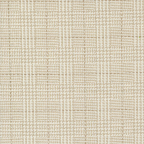 Farmhouse Flannels III Box Check Cream 49277 11F by Primitive Gatherings-Moda- 1/2 Yard