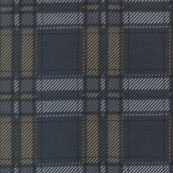 Farmhouse Flannels III Moose Plaid Graphite Pewter 49278 25F by Primitive Gatherings-Moda- 1/2 Yard