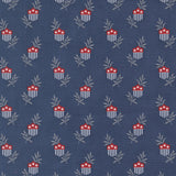 American Gatherings III Star Shield Nautical Blue 49320 14 from Primitive Gatherings- Moda- 1/2 yard