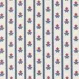 American Gatherings III Stripe Bouquet Cloud 49322 11 from Primitive Gatherings- Moda- 1/2 yard