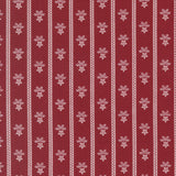 American Gatherings III Stripe Bouquet Deep Crimson 49322 13 from Primitive Gatherings- Moda- 1/2 yard