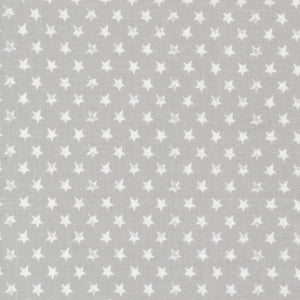 Old Glory Star Spangled Silver 5204 12 by Lella Boutique-1/2 Yard