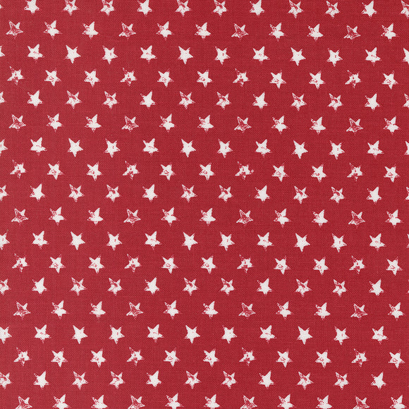 Old Glory Star Spangled Red 5204 15 by Lella Boutique-1/2 Yard