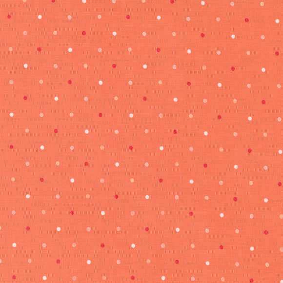 PREORDER  Magic Dot Coral 5230 11 by  Lella Boutique- Moda- 1/2 Yard