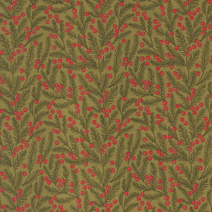 PREORDER Berry and Pine Pine Needles Sage 5243 12 by Lella Boutique- Moda-1/2 yard