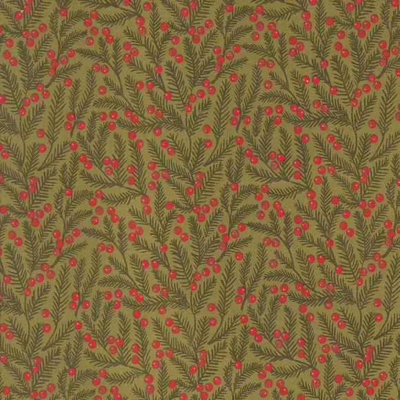 PREORDER Berry and Pine Pine Needles Sage 5243 12 by Lella Boutique- Moda-1/2 yard