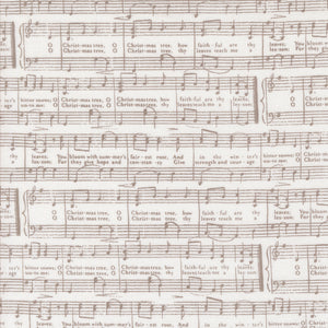 PREORDER Berry and Pine Music Notes Snow 5244 11 by Lella Boutique- Moda-1/2 yard