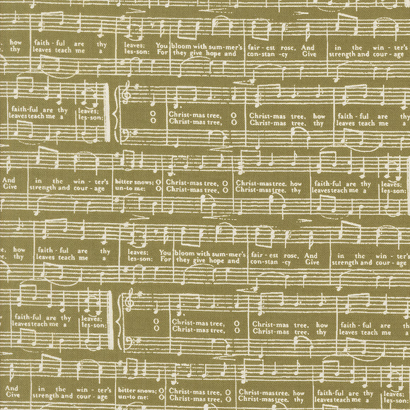 PREORDER Berry and Pine Music Notes Sage 5244 12 by Lella Boutique- Moda-1/2 yard