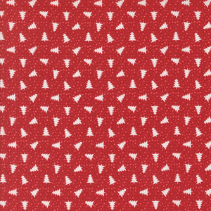 PREORDER Berry and Pine Little Trees Cranberry 5245 14 by Lella Boutique- Moda-1/2 yard