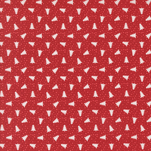 PREORDER Berry and Pine Little Trees Cranberry 5245 14 by Lella Boutique- Moda-1/2 yard