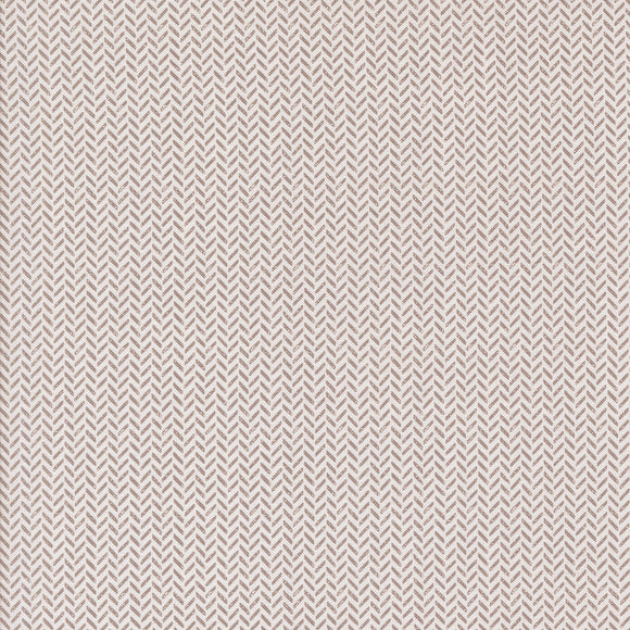 PREORDER Berry and Pine Yule Herringbone Snow 5246 11 by Lella Boutique- Moda-1/2 yard