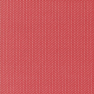 PREORDER Berry and Pine Yule Herringbone Cranberry 5246 14 by Lella Boutique- Moda-1/2 yard