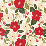 PREORDER Peppermint Cocoa- Peppermint Bouquet- Cream 5280 11 By Lella Boutique- 1/2 Yard