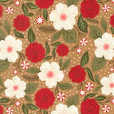 PREORDER Peppermint Cocoa- Peppermint Bouquet Cocoa 5280 12 By Lella Boutique- 1/2 Yard