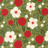 PREORDER Peppermint Cocoa- Peppermint Bouquet- Mistletoe 5280 14 By Lella Boutique- 1/2 Yard
