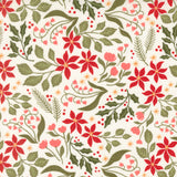 PREORDER Peppermint Cocoa- Merry Medley- Cream 5281 11 by Lella Boutique- 1/2 Yard