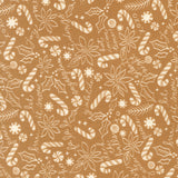 PREORDER Peppermint Cocoa- Merry Doodle- Cocoa 5282 12 by Lella Boutique- 1/2 Yard