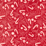 PREORDER Peppermint Cocoa- Merry Doodle- Scarlet 5282 13 by Lella Boutique- 1/2 Yard