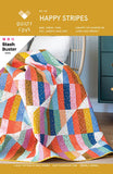 Happy Stripes Quilt Pattern by Emily Dennis- Quilty Love- Multiple sizes