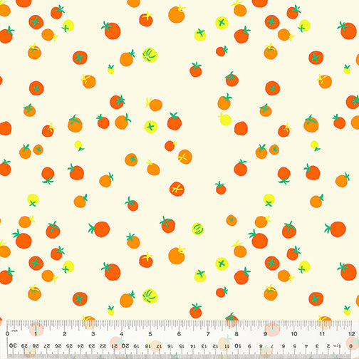 Country Mouse  Cherry Tomatoes 53474-7 Tangerine by Heather Ross for Windham Fabrics-