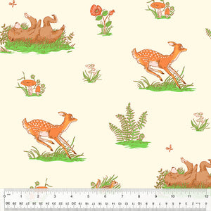 Forestburgh Beargrass 53845-3 Ivory by Heather Ross for Windham Fabrics- 1/2 yard