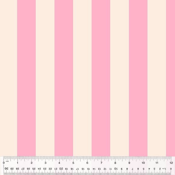 Forestburgh Broadstripe 53850-19 Pink by Heather Ross for Windham Fabrics- 1/2 yard