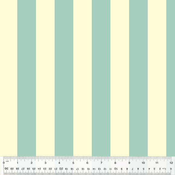 Forestburgh Broadstripe 53850-3 Ivory by Heather Ross for Windham Fabrics- 1/2 yard