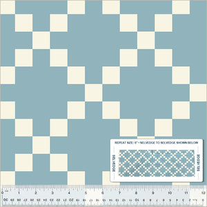 Perfect Points- Nine Patch -Blue 54227-4 by Whistler Studios for Windham Fabrics-1 Yard