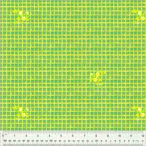 Windowpane Green 54256D-10  from Heather Ross By Hand by Heather Ross for Windham Fabrics-1/2 Yard