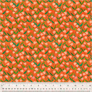 Flowerbed Coral 54257D-12  from Heather Ross By Hand by Heather Ross for Windham Fabrics-1/2 Yard