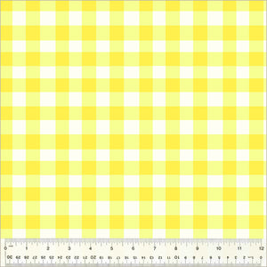 Essential Gingham Lemon 54258D-13  from Heather Ross By Hand by Heather Ross for Windham Fabrics-1/2 Yard